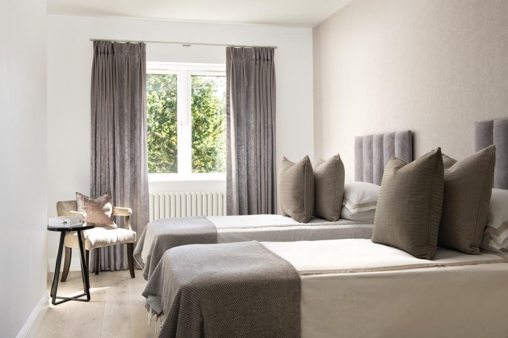 Kensington luxury family home | Twin Bedroom 4 | Interior Designers